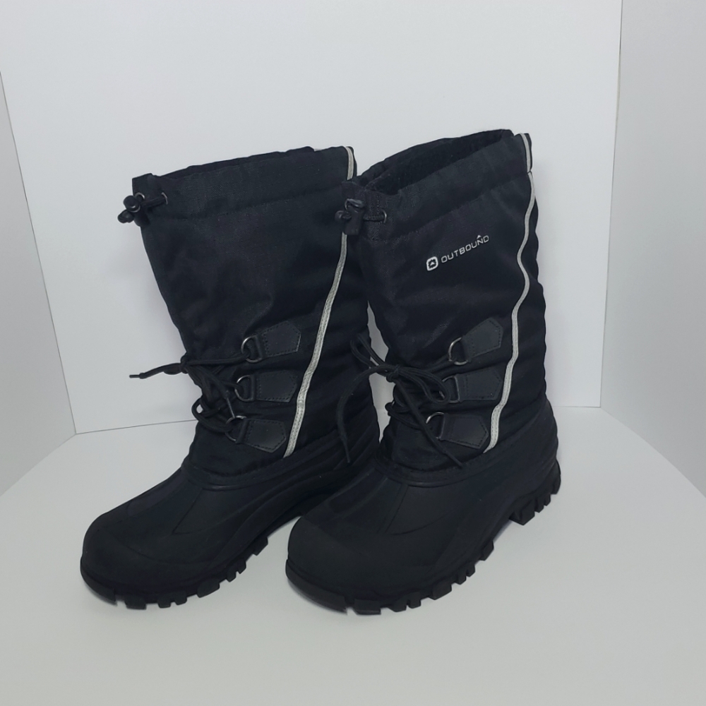 Men's/Youth Thermal Insulated Winter Snow Boots, Warm Water Resistant - Size 7